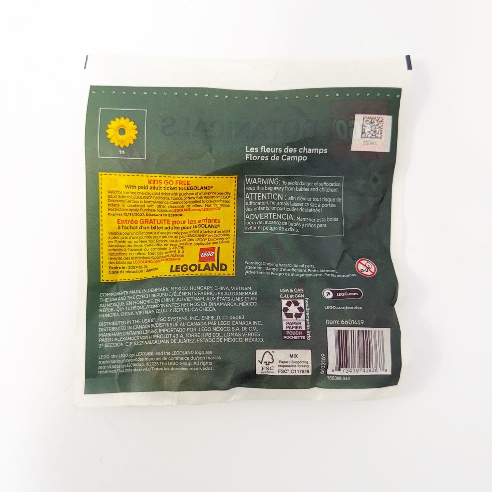 LEGO Botanicals Field Flowers Unisex OS Multicolor 30701 Polybag 77 Pcs New - Picture 2 of 2
